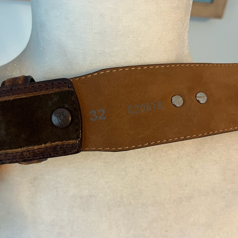 Justin Boots Tan Leather Belt - Picture 9 of 9